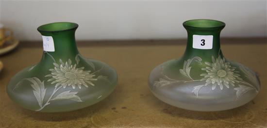 Pair Loetz ? vases
